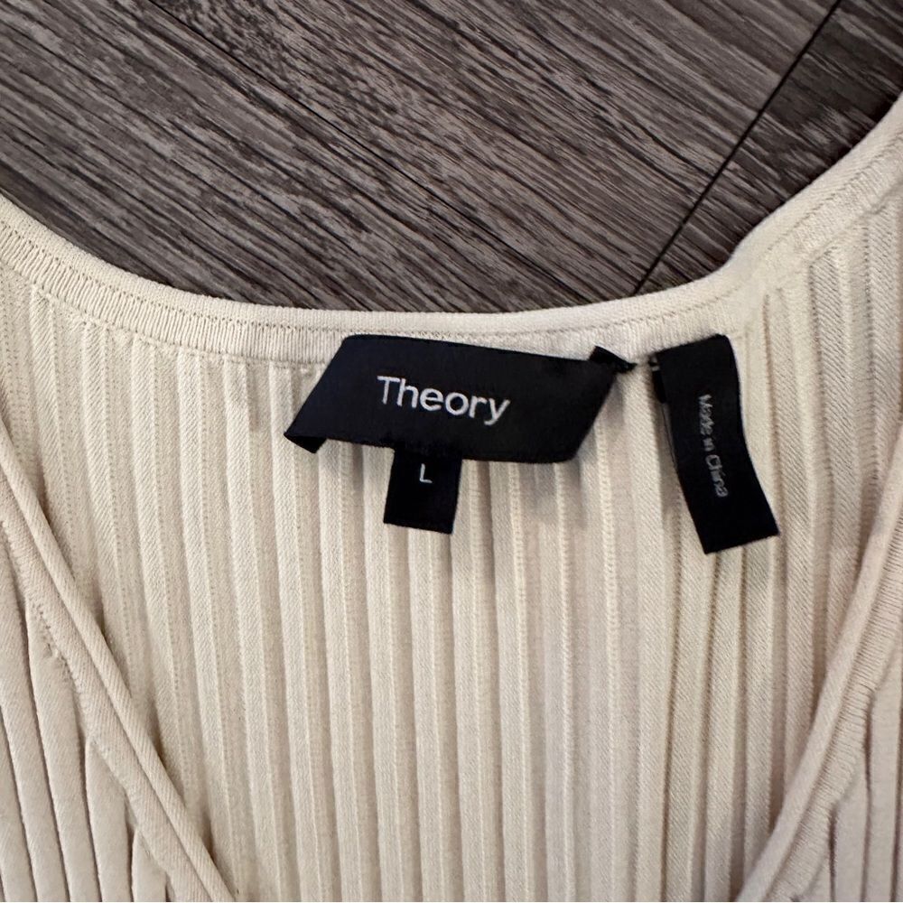 Theory Ribbed Midi Dress NEW - Picture 4 of 6